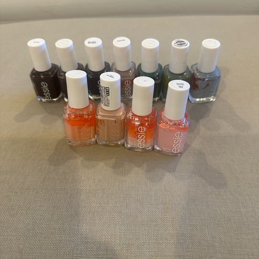 11 Essie Nail Polishes- Multicolor